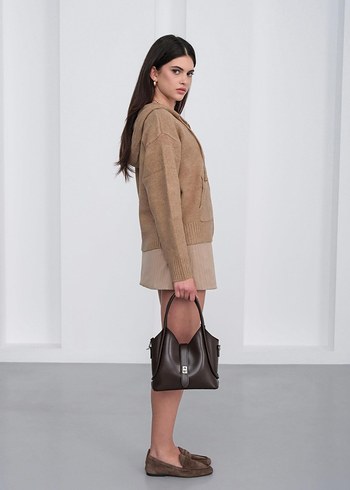 EL&ÇAPRAZ ASKLI ÇANTA KAHVERENGİ - Görsel 2