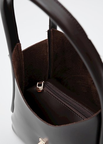 EL&ÇAPRAZ ASKLI ÇANTA KAHVERENGİ - Görsel 6