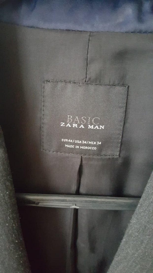 Erkek Zara Blazer Ceket Antrasit - Görsel 2