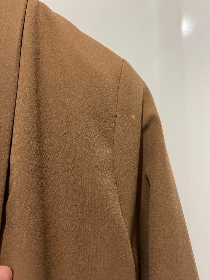 Drapeli Bej Kadın Blazer Ceket - Görsel 3