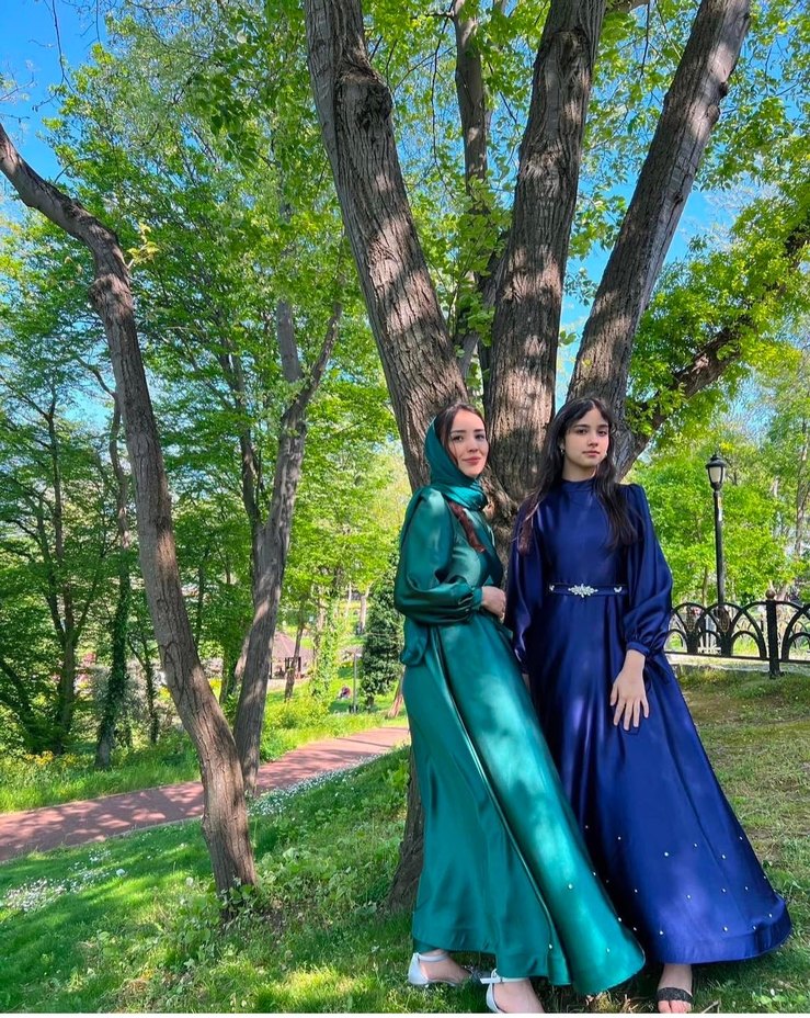 Kadın Lacivert Uzun Abiye Elbise - Görsel 3