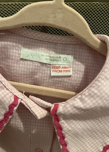 Düğmeli, Nakışlı Kız Çocuk Kolsuz Gömlek - Görsel 2