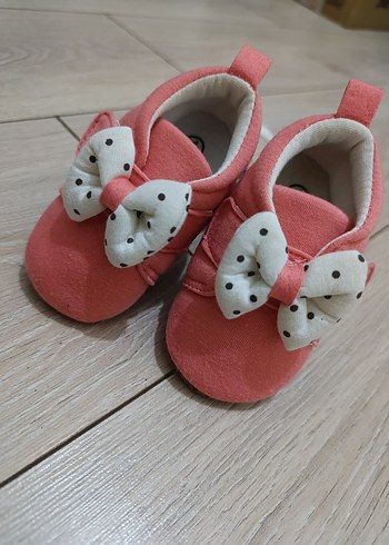 Pembe Fiyonk Detaylı İlk Adım Kız Ayakkabısı - Görsel 2