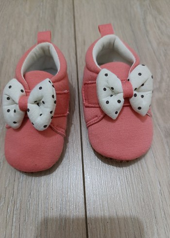 Pembe Fiyonk Detaylı İlk Adım Kız Ayakkabısı - Görsel 3