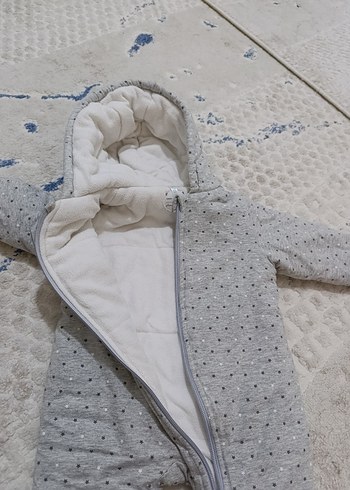 gri sıcacık kışlık tulum sıfır gibi yurtdışı mali sağlam - Görsel 4