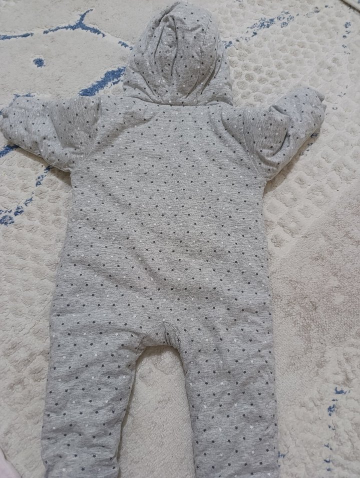 gri sıcacık kışlık tulum sıfır gibi yurtdışı mali sağlam - Görsel 2