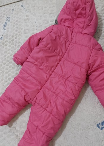 Kürk Detaylı Pembe Bebek Tulumu - Görsel 2