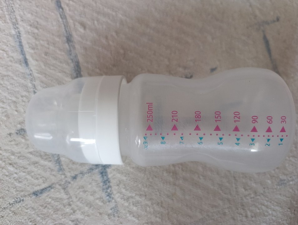 Bebek Biberonu Beyaz Gri Mamajoo - Görsel 2