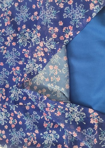 Çiçek Desenli Midi Kadın Elbise - Görsel 2