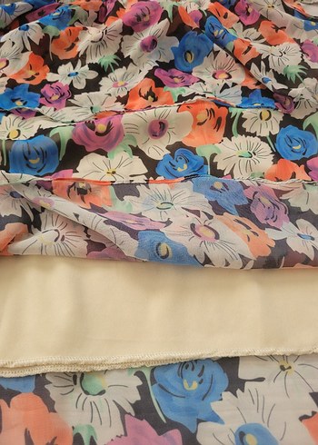 Çiçek Desenli Bohem Midi Elbise - Görsel 2