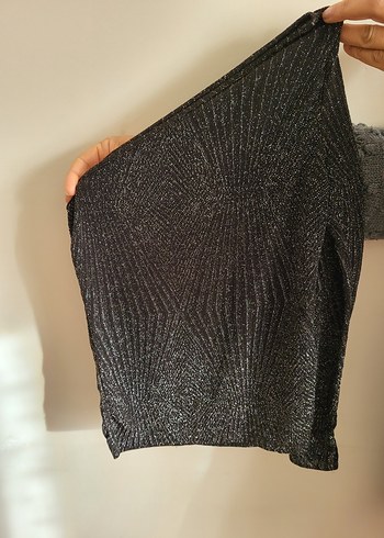 Gri Pilili Boğazlı Kadın Kazak - Görsel 2