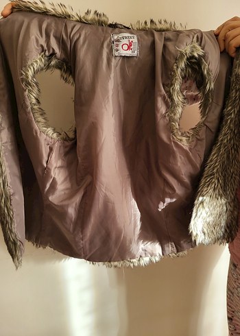 Suni Kürk Detaylı Bej Kadın Yelek - Görsel 2