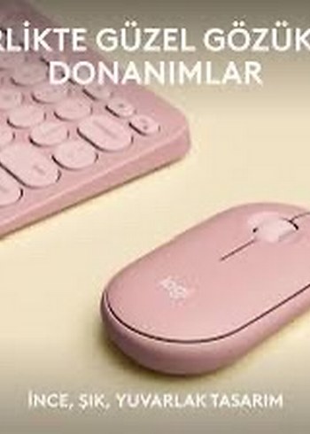 Logitech Pastel Pembe Logi Kablosuz Mouse - Görsel 2
