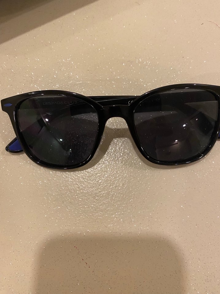 Despada Parlak Siyah ve Koyu Mavi Erkek Güneş Gözlüğü - Görsel 3