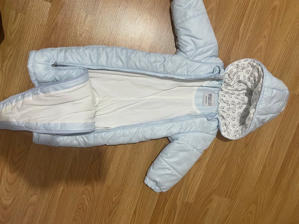 Kapüşonlu Fermuarlı  astronot Tulum - Görsel 2