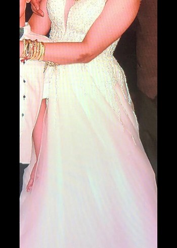 İşlemeli Boncuklu gelinlik - Görsel 2