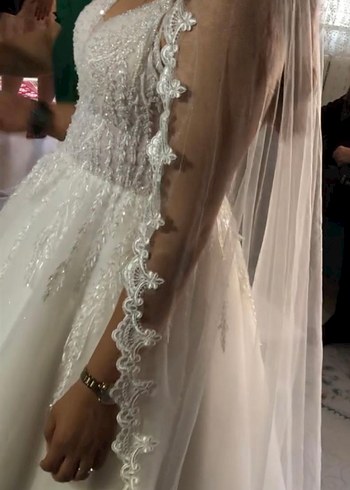 İşlemeli Boncuklu gelinlik - Görsel 4