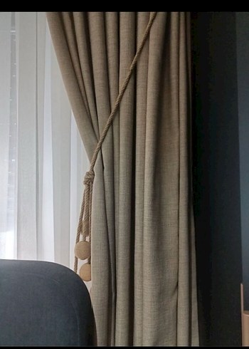 Bej Modern Klasik Perde - Görsel 2