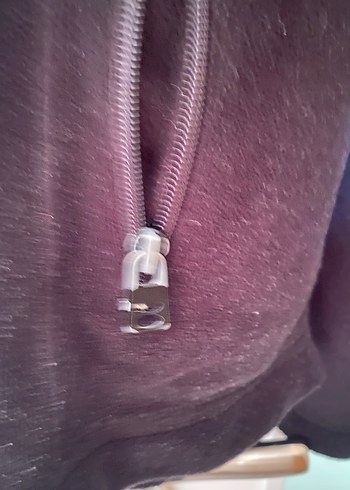 Kadın Siyah Kapüşonlu Fermuarlı Sweatshirt - Görsel 2