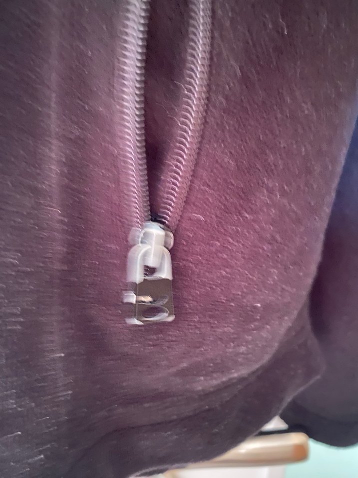 Kadın Siyah Kapüşonlu Fermuarlı Sweatshirt - Görsel 2