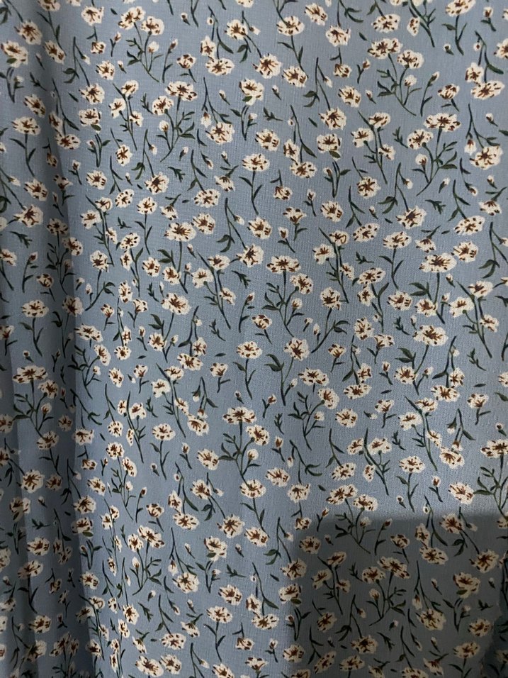 Bohem V Yaka Midi Elbise - Görsel 3