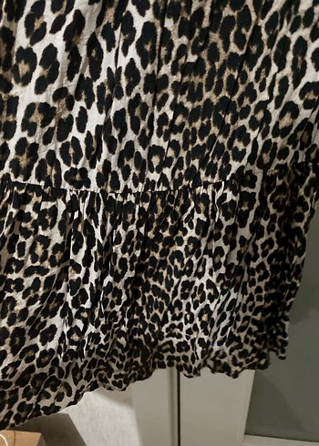 Leopar Desenli Kadın Hamile Tunik - Görsel 4