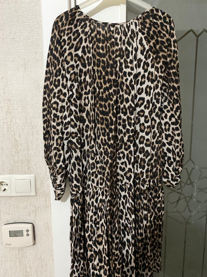 Leopar Desenli Kadın Hamile Tunik - Görsel 5