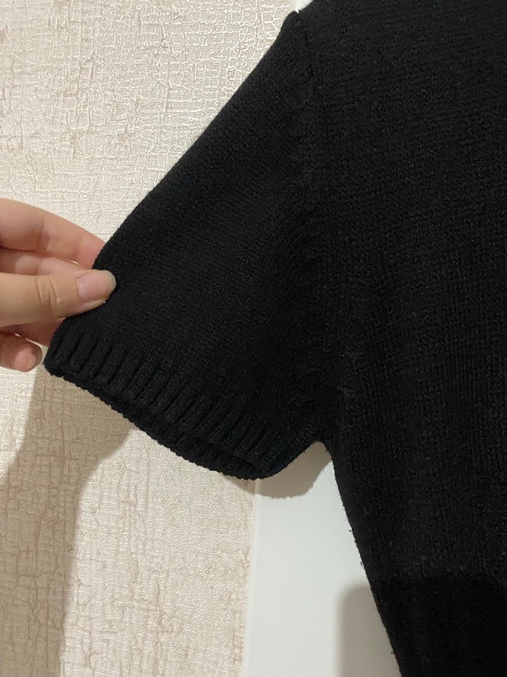 Kadın Çok Renkli Kısa Triko Elbise - Görsel 4