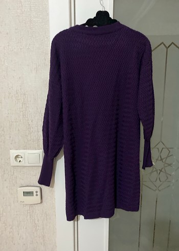 Mor Triko Kadın Uzun Kollu Kazak - Görsel 4