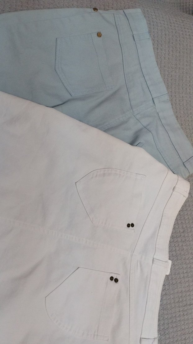 bebek mavisi midi diz boyu etek - Görsel 2