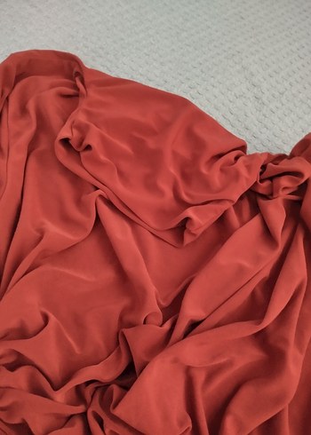 büzgülü bluz kiremit - Görsel 4