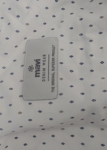 Mavi desenli erkek gömlek - Görsel 2