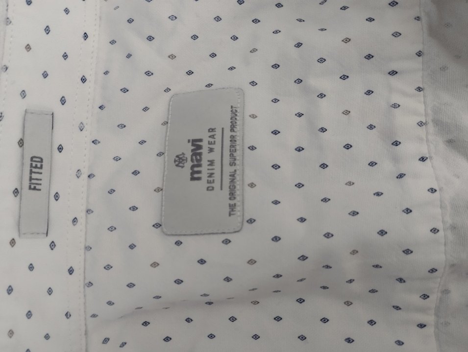 Mavi desenli erkek gömlek - Görsel 2