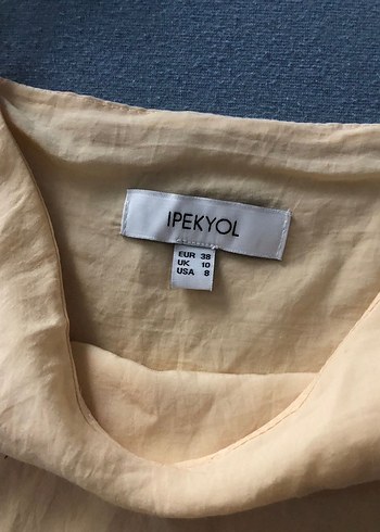 Bej Keten Askılı Rahat Kadın Atlet - Görsel 3