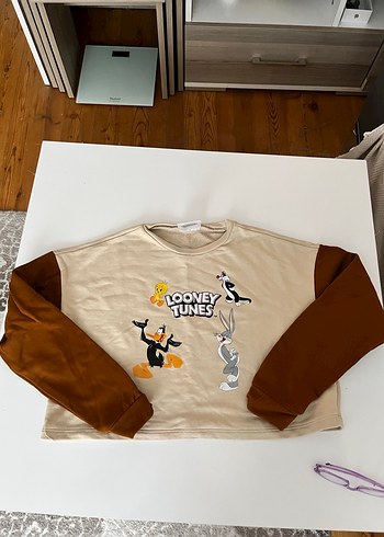 Looney Tunes Baskılı Kadın Sweatshirt - Görsel 2