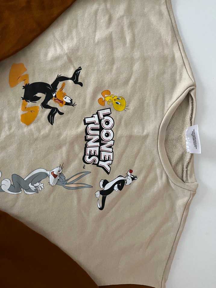 Looney Tunes Baskılı Kadın Sweatshirt - Görsel 3