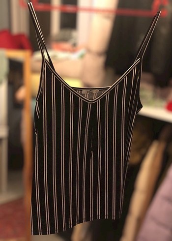 V Yaka Düğmeli  lacivert
Çizgili penye kumaş - Görsel 2