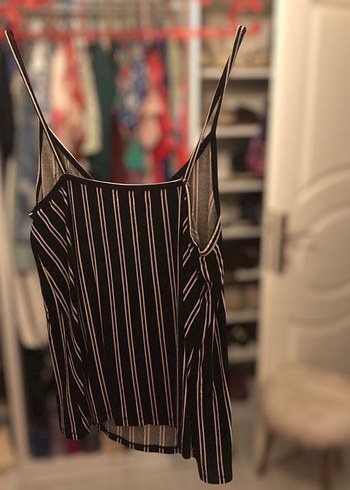 V Yaka Düğmeli  lacivert
Çizgili penye kumaş - Görsel 4