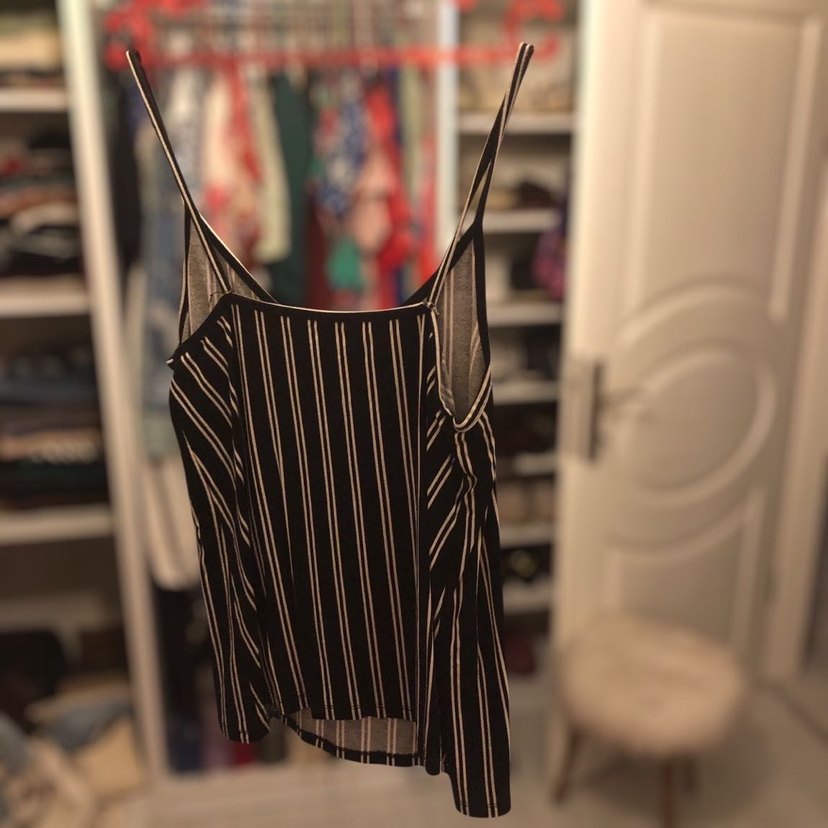 V Yaka Düğmeli  lacivert
Çizgili penye kumaş - Görsel 4