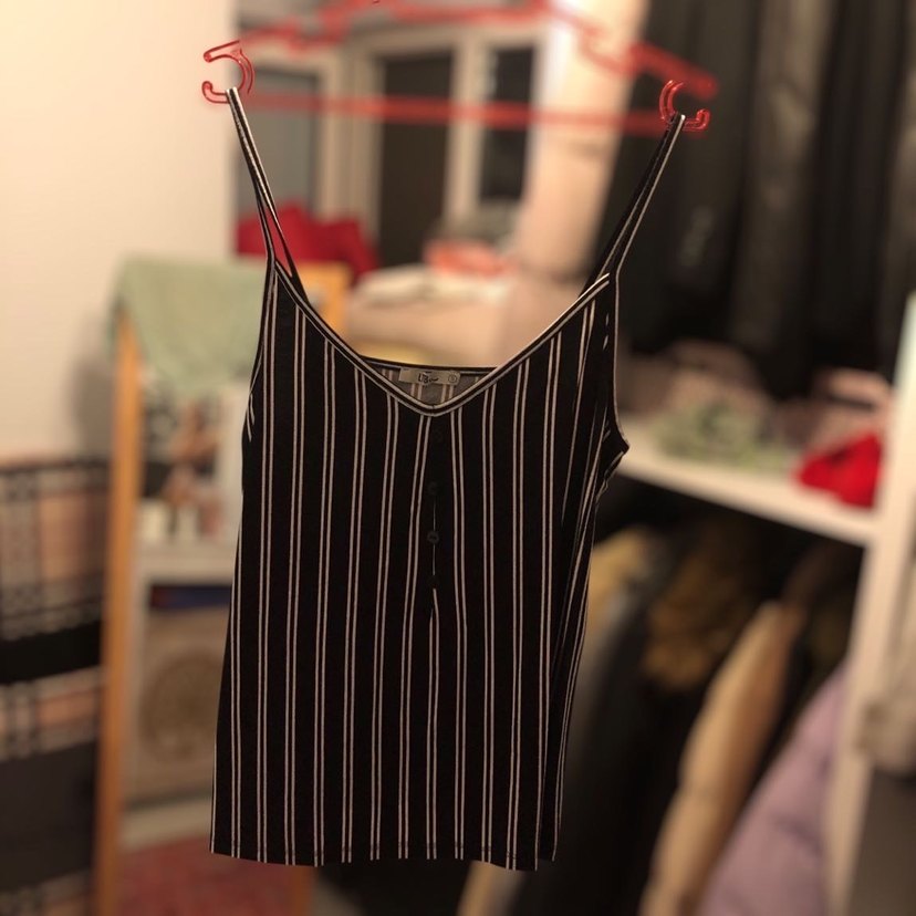 V Yaka Düğmeli  lacivert
Çizgili penye kumaş - Görsel 5