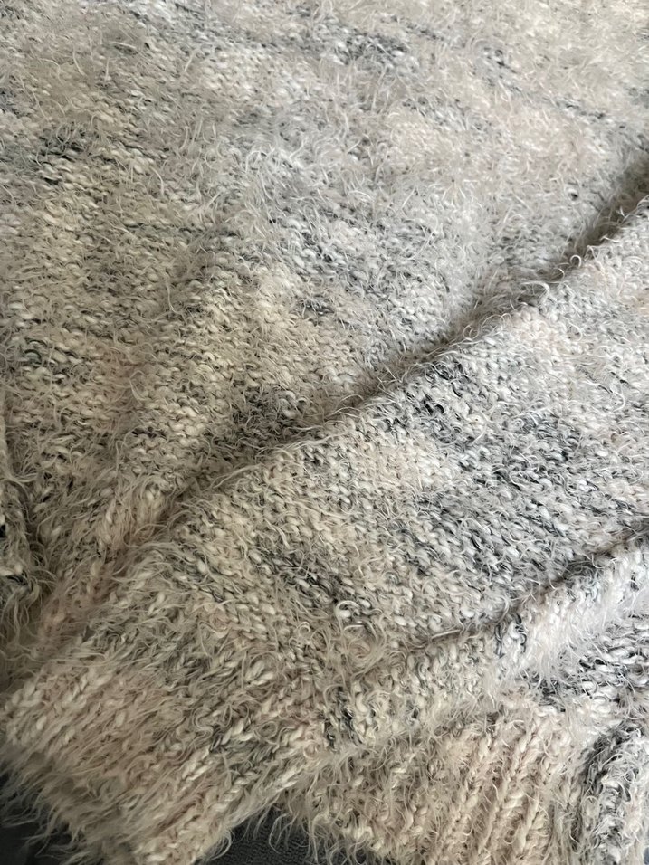 Gri Kadın Triko Kazak - Görsel 2