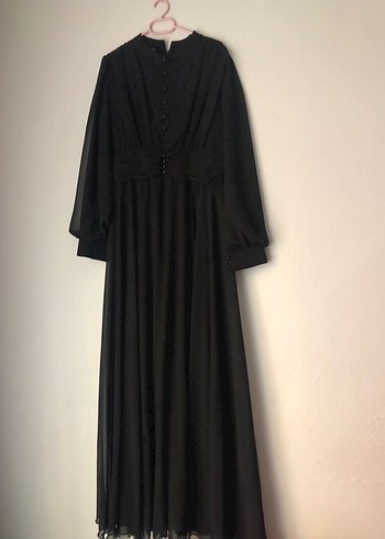 Uzun Siyah elbise - Görsel 6