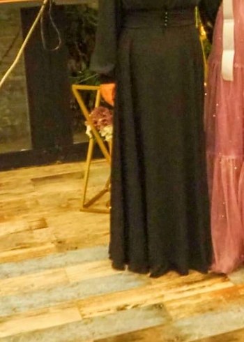 Uzun Siyah elbise - Görsel 4