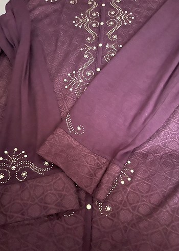 Mor İşlemeli Kadın bluz - Görsel 2