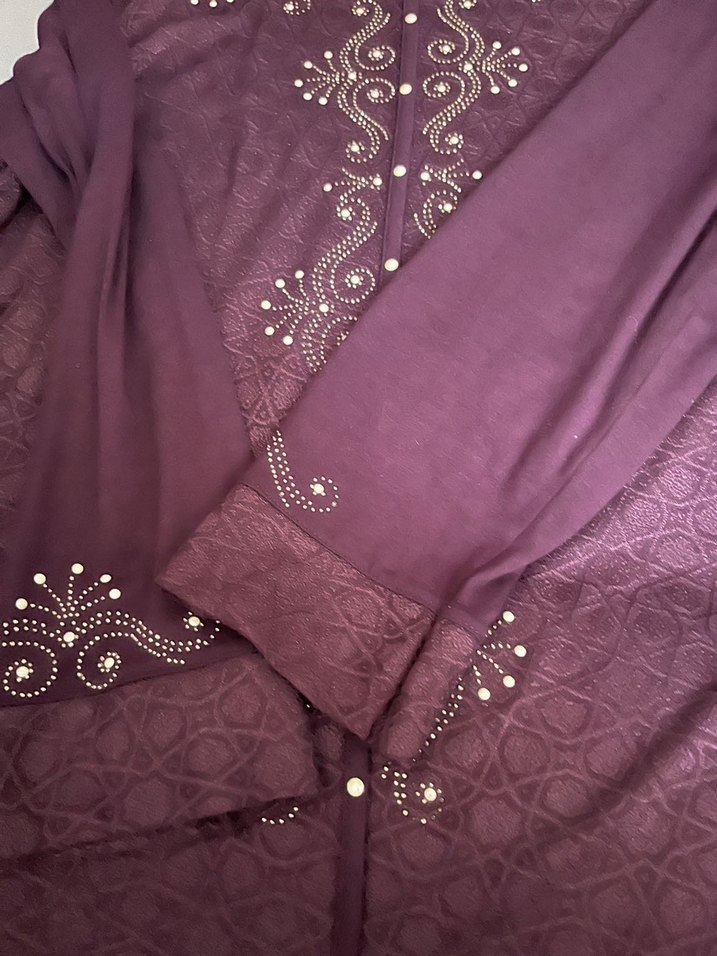 Mor İşlemeli Kadın bluz - Görsel 2
