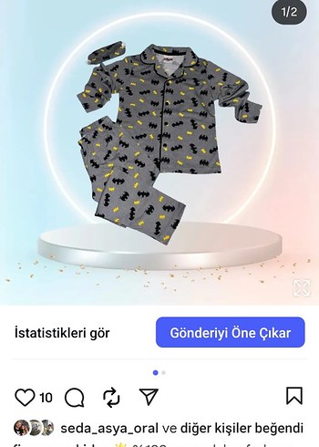 Gri Baskılı Erkek çocuk Pijama Takımı - Görsel 2