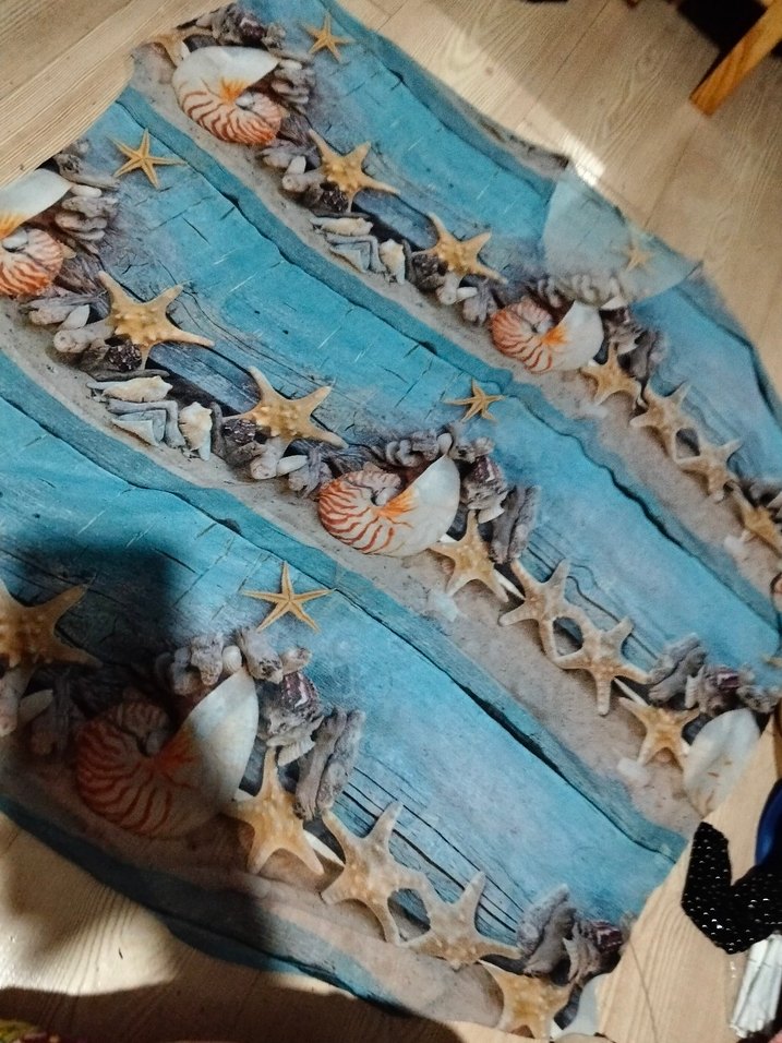 Deniz kabugu desenli pareo - Görsel 2