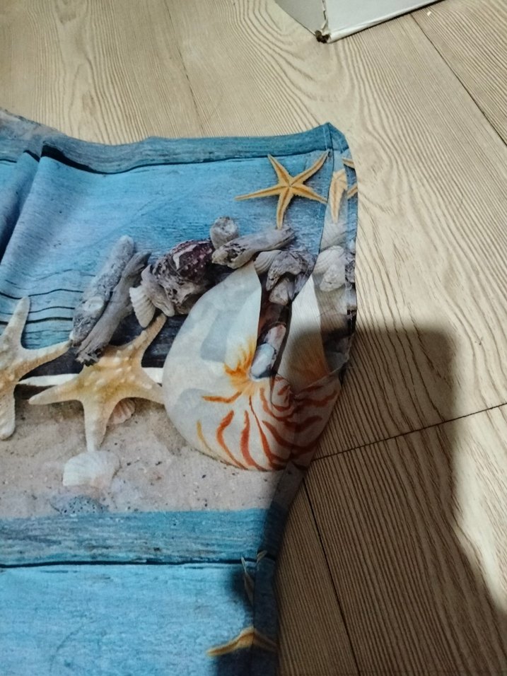 Deniz kabugu desenli pareo - Görsel 5