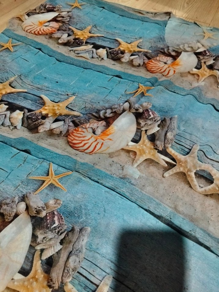 Deniz kabugu desenli pareo - Görsel 3