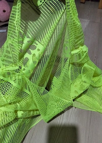 Yeşil Dantel Detaylı Kadın pareo - Görsel 2